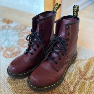 Dr. Martens Burgundy Boots Size 7